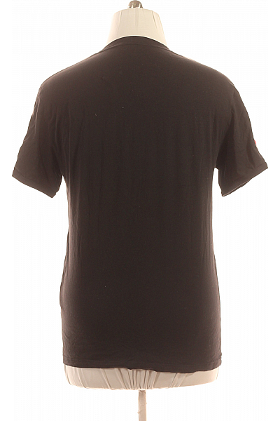 ARMANI Jednoduché Pánské Tričko Černé Vel. XL