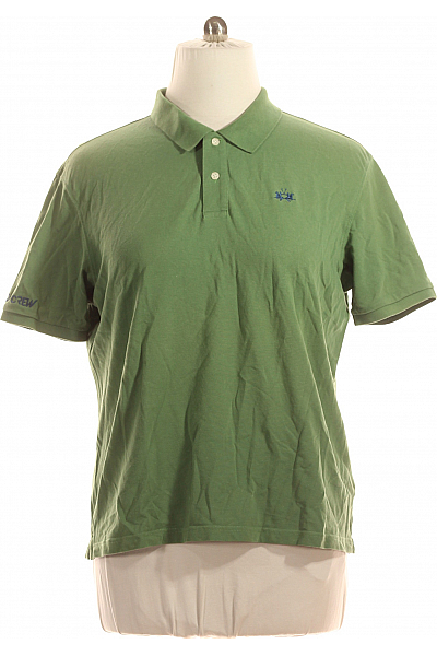 La Martina Pánské Tričko Zelené Second Hand Vel. XXL