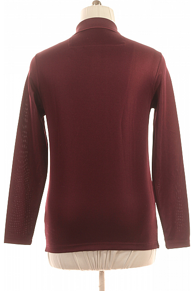 Pánské Tričko s Límečkem Vínová Guess Vel. M