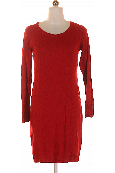 Esprit  Šaty Pletené Červené Vel. XS