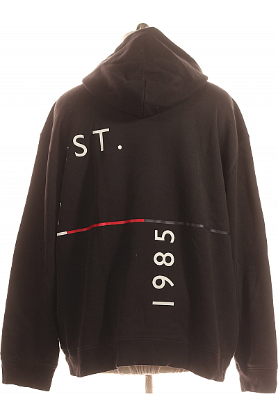 TOMMY HILFIGER Pánská Mikina Bez Zapínání Černá