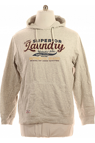 Pánská Mikina Bez Zapínání Šedá TOKYO LAUNDRY Vel. XL