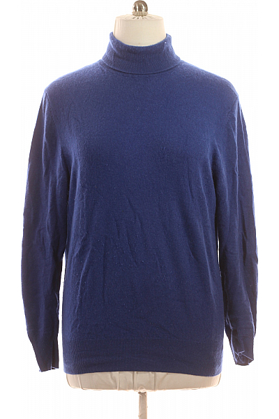 Dámský Svetr Kašmírový Modrý Second Hand Vel. XXL