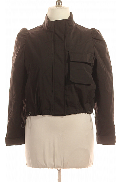 ZARA Dámská Přechodné Bundy Černá Vel. L