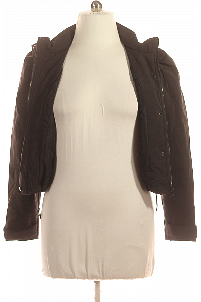 ZARA Dámská Přechodné Bundy Černá Vel. L