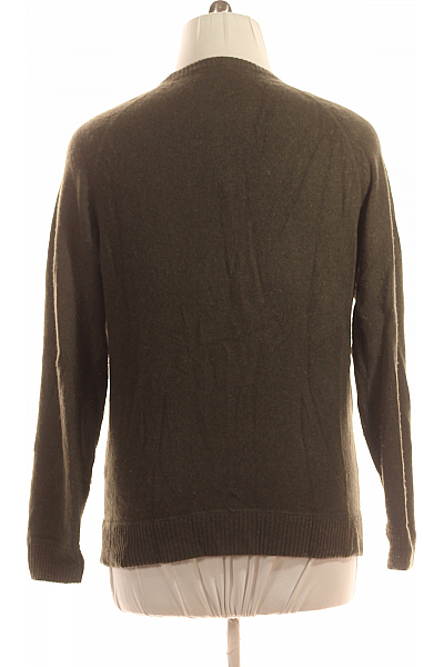 Pánský Pulovr Kašmírový Zelený Vel. XL