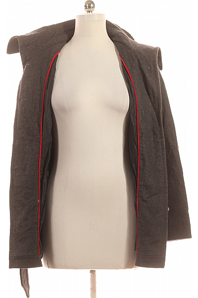 Esprit Krátký Dámský Kabát Vlněný Šedý Vel. 40