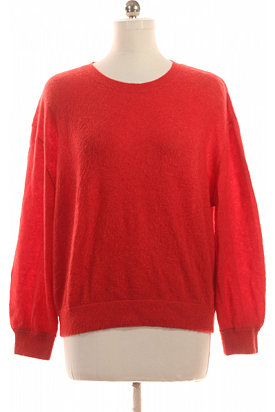 Dámský Pulovr Lněný Červený American Vintage Vel. M/L