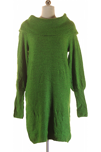 Takko  Šaty Pletené Zelené Vel. XS