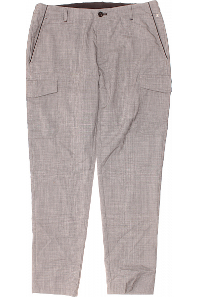 Pánské Kalhoty Vlněné Šedé Hiltl Second hand Vel. 50