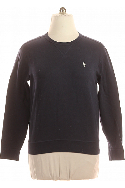 Pánská Mikina Bez Zapínání Modrá Ralph Lauren Vel. M