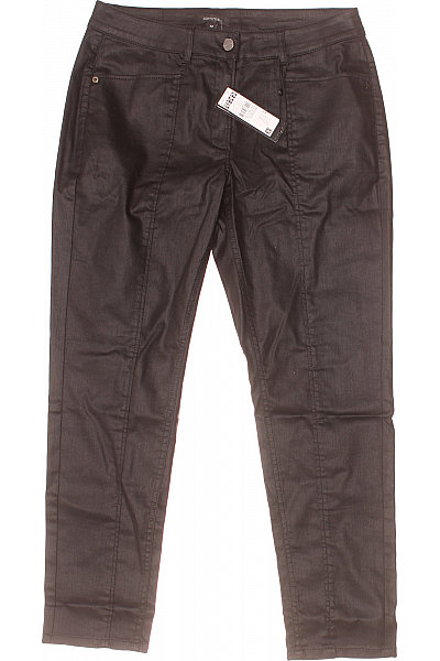 COMMA Dámské Kalhoty Rovné Černé Vel. 42