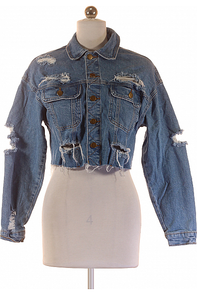 Dámská Bunda Modrá Vel. XS