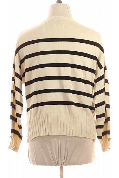 Dámský Pulovr Černobílý Guess Vel. XL