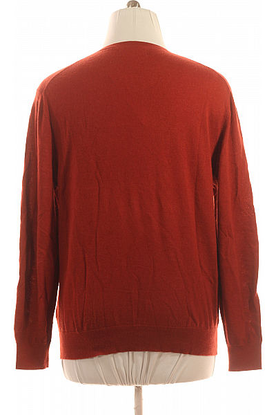 Pánský Pulovr Vlněný Hnědý Second hand Vel. XXL