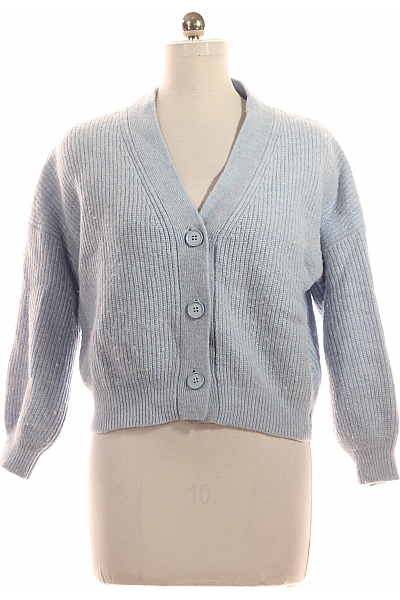 Dámský Svetr Vlněný Modrý COMMA Vel. 38