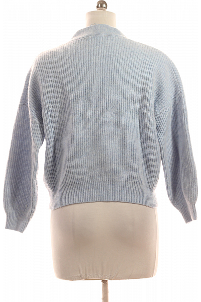 Dámský Svetr Vlněný Modrý COMMA Vel. 38