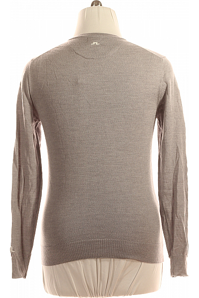 J.Lindeberg Pánský Pulovr Vlněný Šedý Vel. M