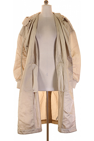 Nike Dámský béžový trenčkot s kapucí pásek sportovní moderní dlouhý Vel. XS | Nike | obrázek 3