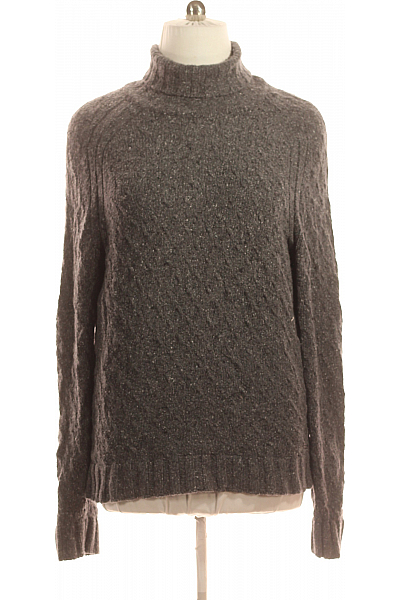 Hugo Boss Pánský Svetr Vlněný Šedý Second Hand Vel. L