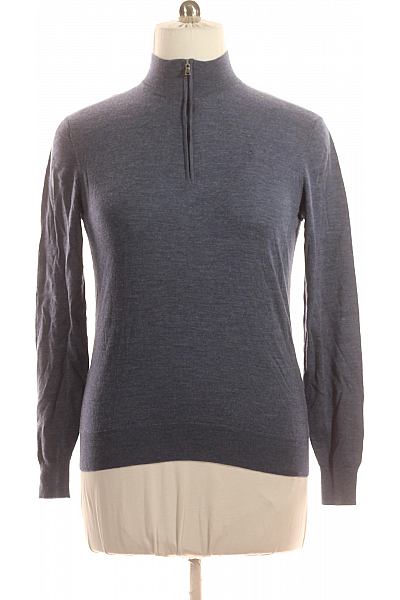 Pánský Svetr Vlněný Modrý HACKETT Vel. L