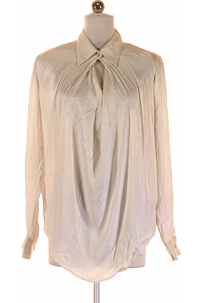 Van Laack Společenská  Halenka Hedvábná Bílá Vel. 36