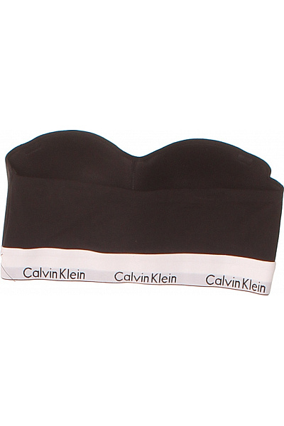 Calvin Klein černé bavlněné hladké podprsenkové top bez ramínek Vel. M | Calvin Klein | obrázek 2