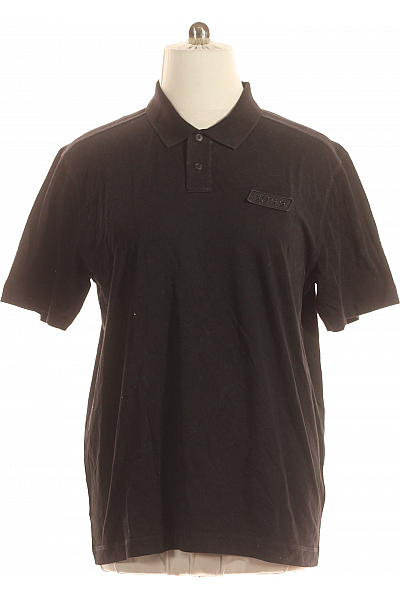 Hugo Boss Pánské Tričko S Límečkem Černé Second Hand Vel. XXL
