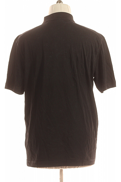 Hugo Boss Pánské Tričko s Límečkem Černé Second hand Vel. XXL