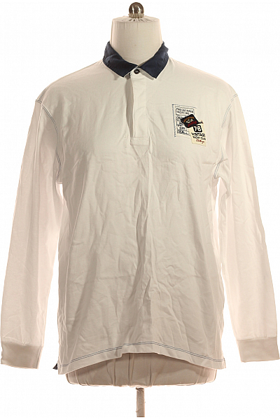 Paul&shark Pánské Tričko S Límečkem Bílé Vel. XXL