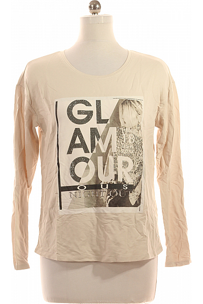 Monari Vzorovaná  Halenka Béžová Vel. 40