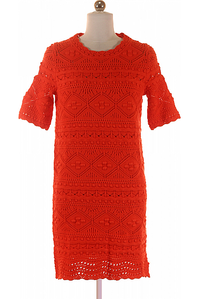  Šaty Pletené Červené BODEN Vel. 32