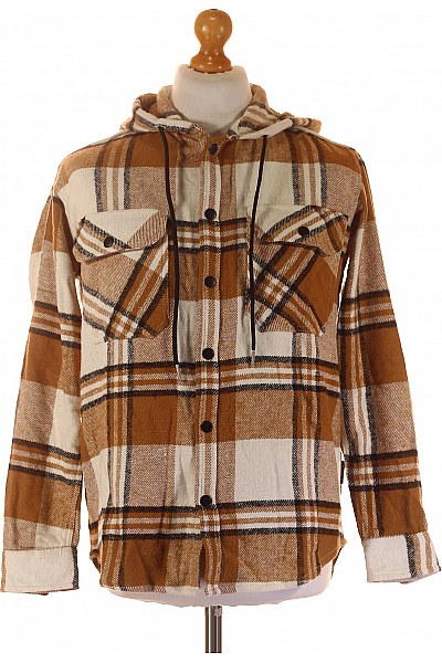 Pánský Kabát Hnědý Vel. S