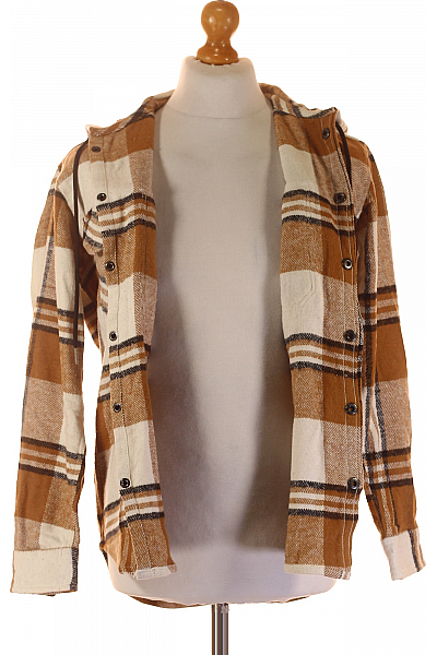 Pánský Kabát Hnědý Vel. S