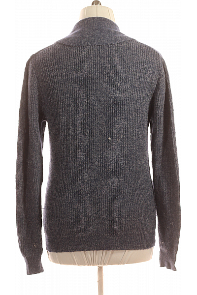 American Vintage Pánský Cardigan Alpacový Modrý Vel. L