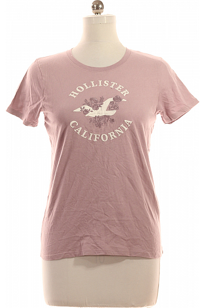 Dámské Tričko Fialové Hollister Vel. M