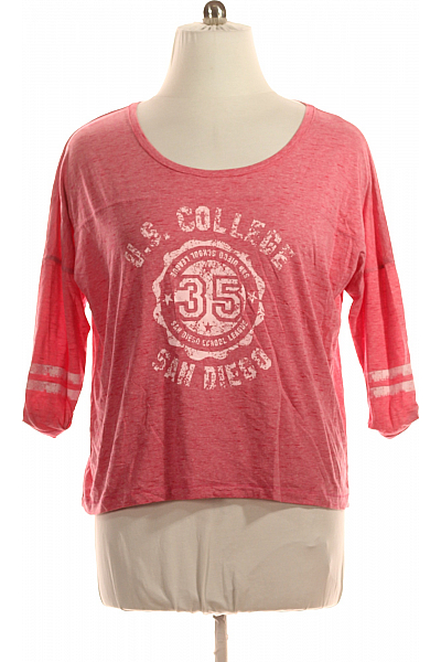 Dámské Tričko Růžové Vel. L