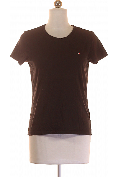 TOMMY HILFIGER Dámské Tričko S Potiskem Černé Vel. S