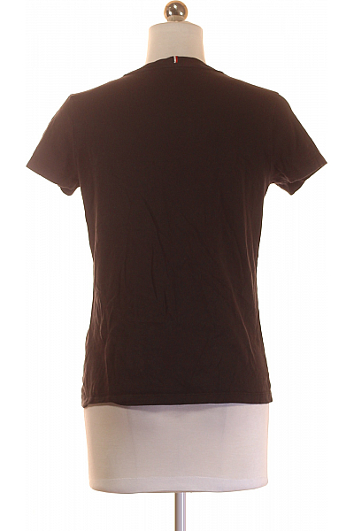 TOMMY HILFIGER Dámské Tričko s Potiskem Černé Vel. S