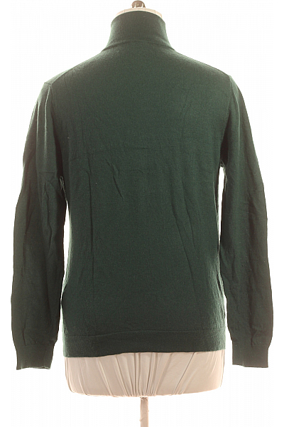 Pánský Cardigan Vlněný Zelený Vel. XL