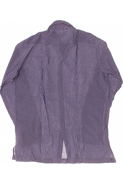 Hugo Boss Vzorovaná Pánská Košile Fialová Second hand Vel. M