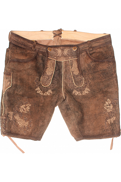 Spieth&Wensky Pánské Kraťasy Kožené Hnědé Vel. 54