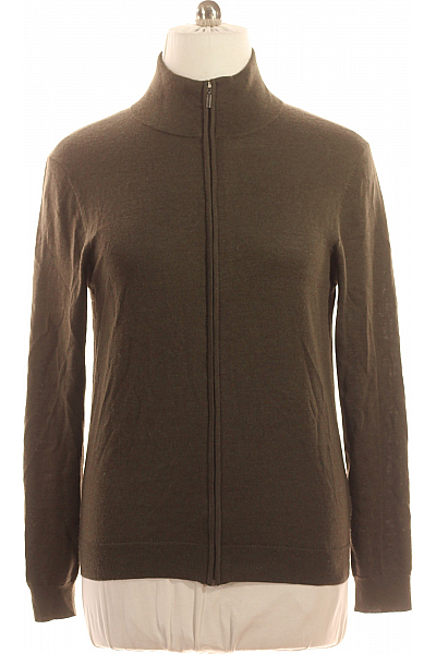 Pánský Cardigan Vlněný Zelený Vel. L