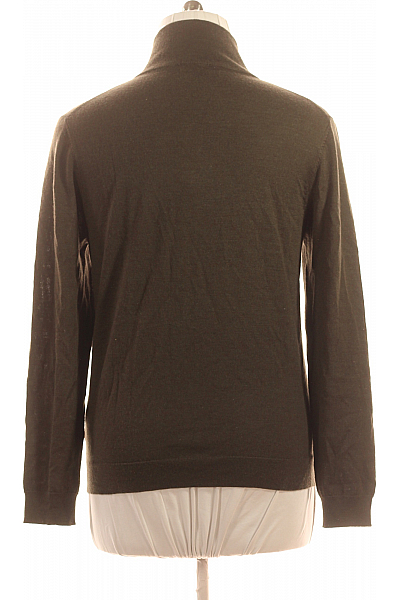 Pánský Cardigan Vlněný Zelený Vel. L