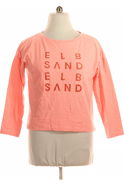 ELBSAND Dámská Mikina Bez Zapínání Růžová Vel. XL