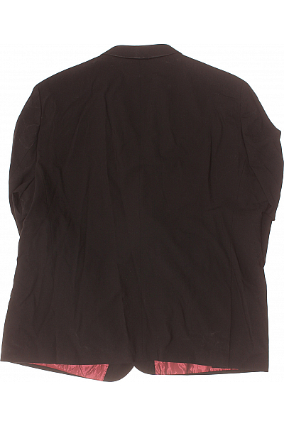 Pánský Společenský Oblek Vlněný Černý Second hand Vel. 64