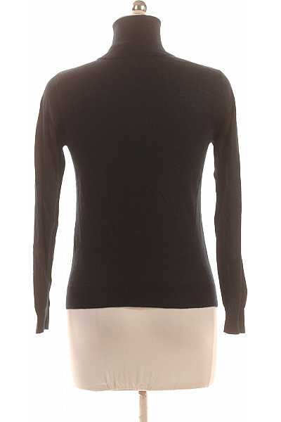 Dámský Svetr Vlněný Černý Second hand Vel. 38