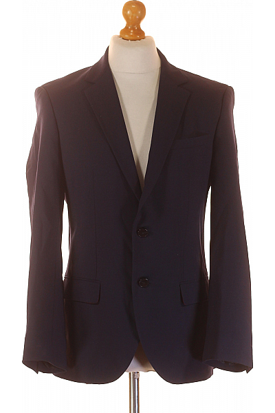 Společenské Pánské Sako Vlněné Modré Hugo Boss