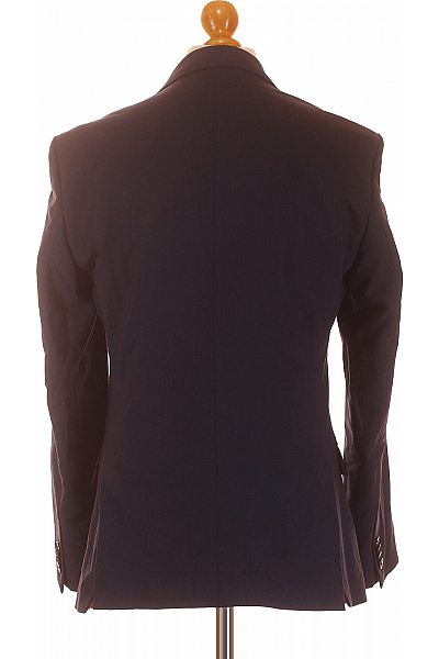 Společenské Pánské Sako Vlněné Modré Hugo Boss