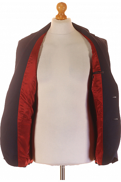 Společenské Pánské Sako Vlněné Modré Hugo Boss